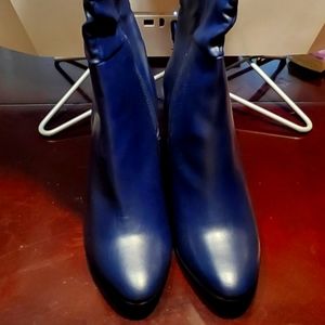 Just Fab Tall Navy Blue Boot